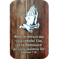 Magnet cartonat rotunjit, Binecuvinteaza dar casa robului Tau... Magnet cartonat rotunjit, Binecuvinteaza dar casa robului Tau...